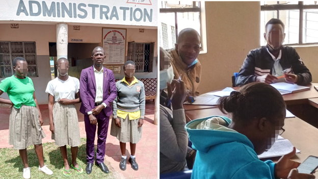 Simiyu With His Fellow Students