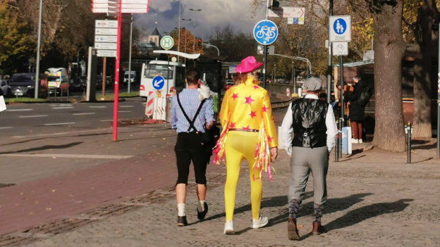 Ramus Verkleidete Jecken An Kölner Karneval